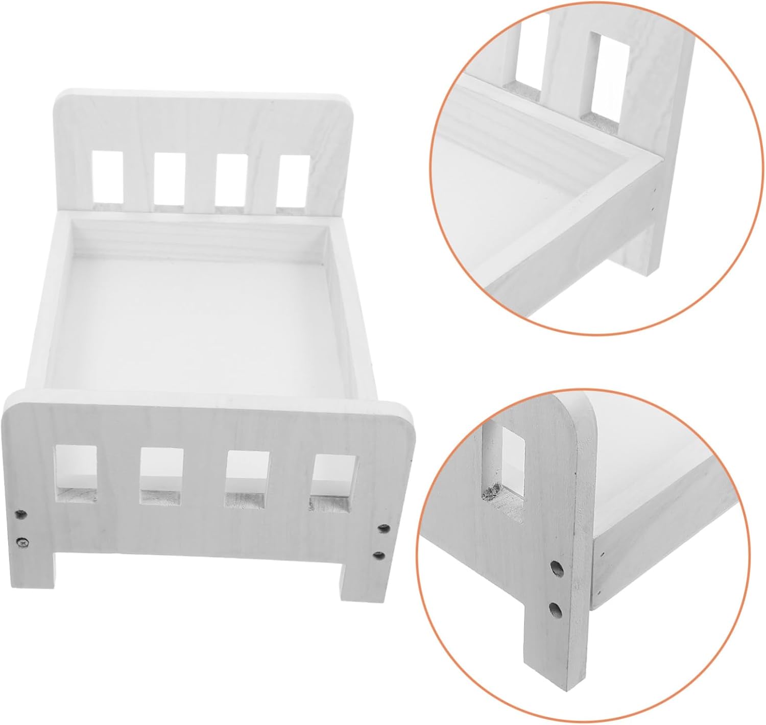 Newborn Photography Prop Mini Bed for Photoshoot Durable and Versatile Furniture for Professional and Home Photography Retro Design