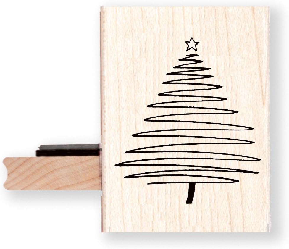 Christmas Tree Rubber Stamp - BR030K