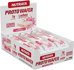 Nutrata Proto Wafer - 12 Unidades De 30G Morango -