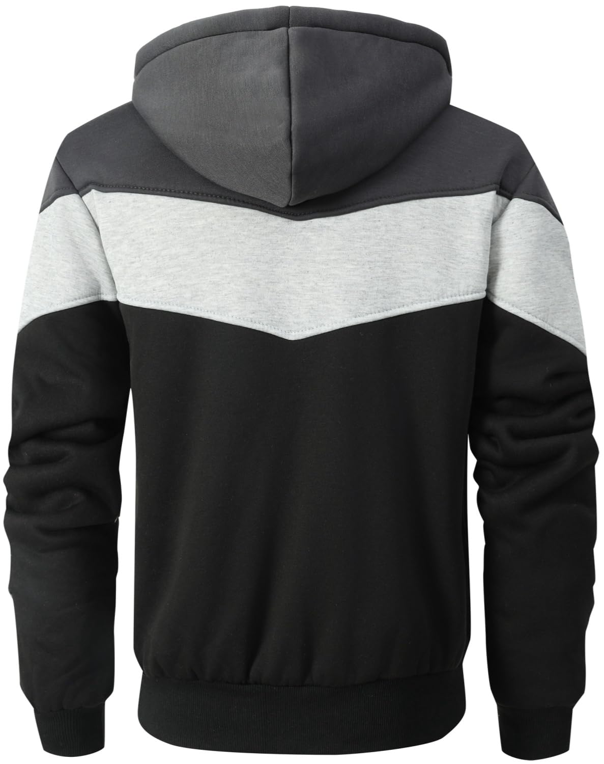 LEZUAN Felpa con Cappuccio Uomo Vello Foderato, Hoodie con Cerniera Integrale, Cappotto con Cappuccio di Spessore, Giacca con Cappuccio Inverno Caldo