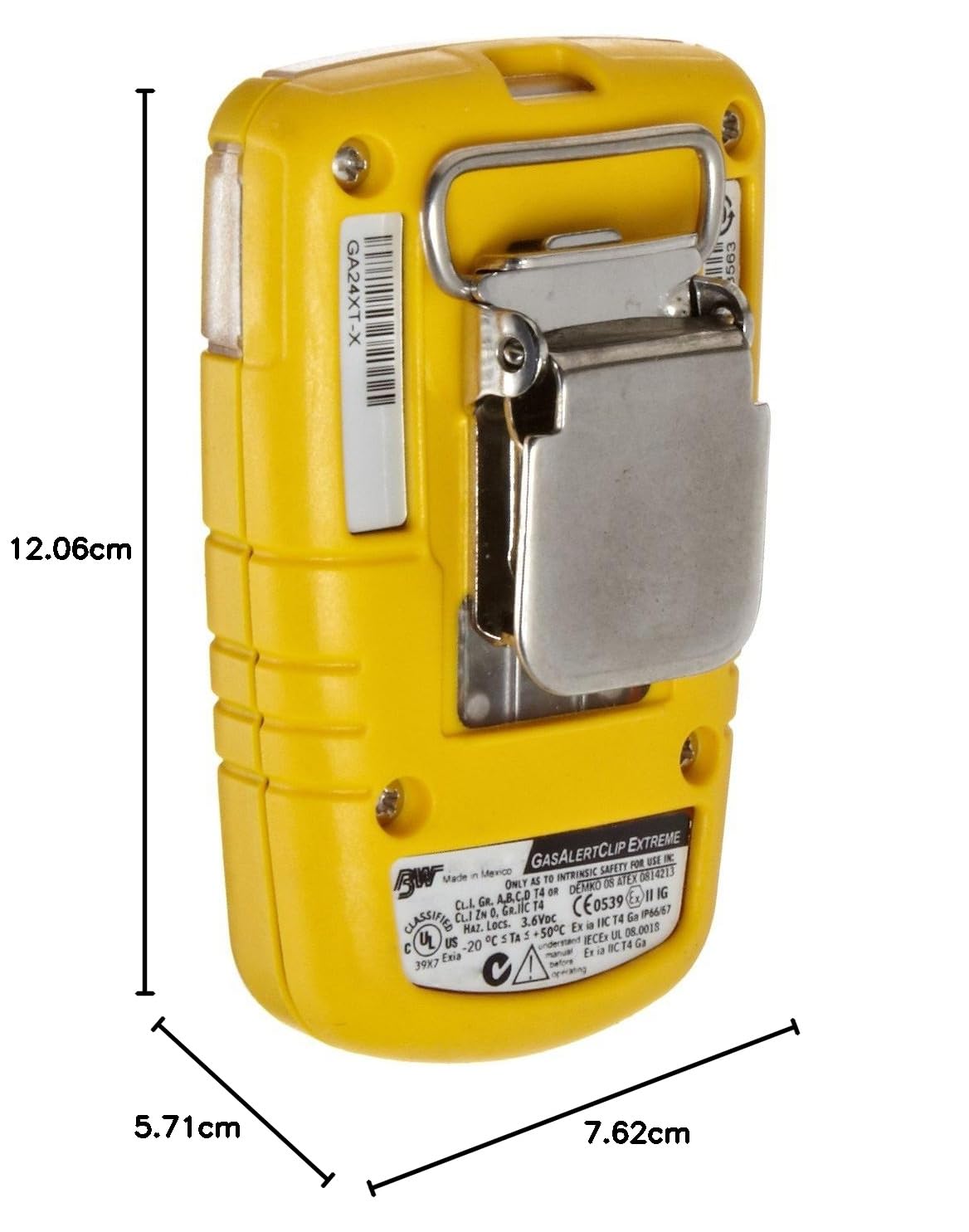 BW Technologies BWC2-X BW Clip Single Gas O2 Monitor, 19,5/23,5 cm