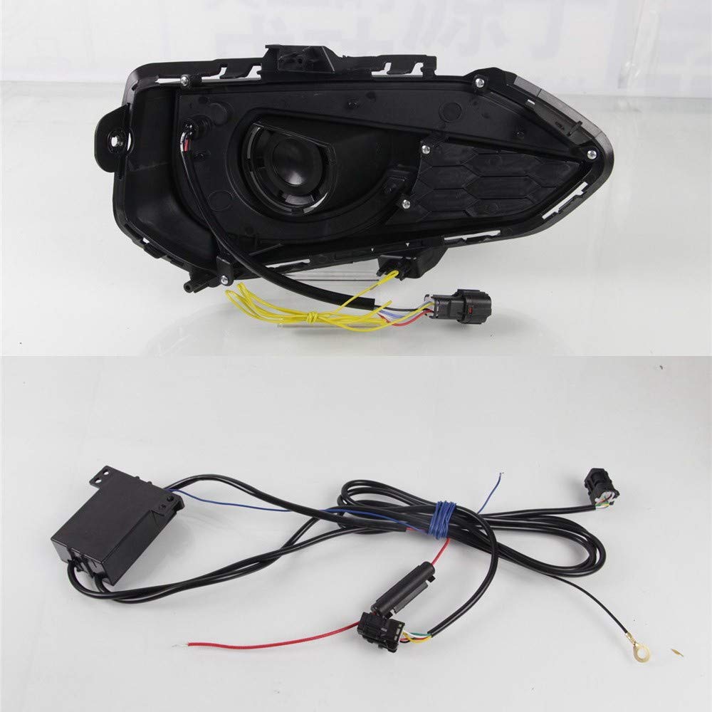 Luce di marcia diurna a LED DRL per Fit 2018+, Eagle Eye Paraurti anteriore LED DRL Con Segnali di svolta gialli Streamer