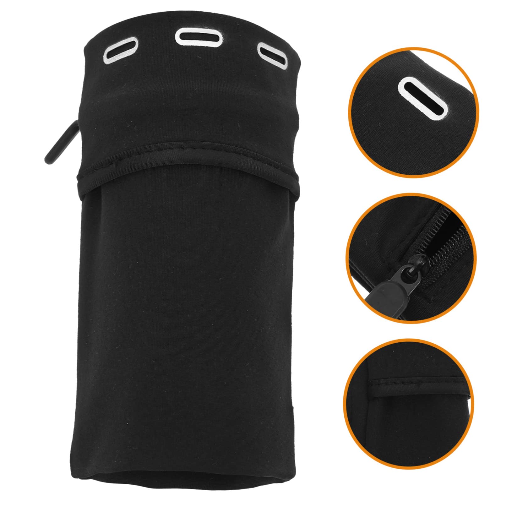 UPKOCH 5piezas Brazalete Deportivo para Teléfono Móvil Soporte De Brazo para Correr y Hacer Ejercicio Exterior para Actividades Al Aire Negro