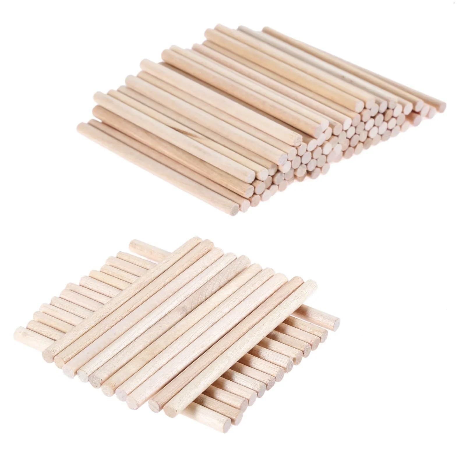 Hjtrtdf Natural Wood Wooden Sticks， Wooden Counting Sticks Multicolor 68X4mm Pack Of 200 For Math Art Toy Building(Natural Wood)