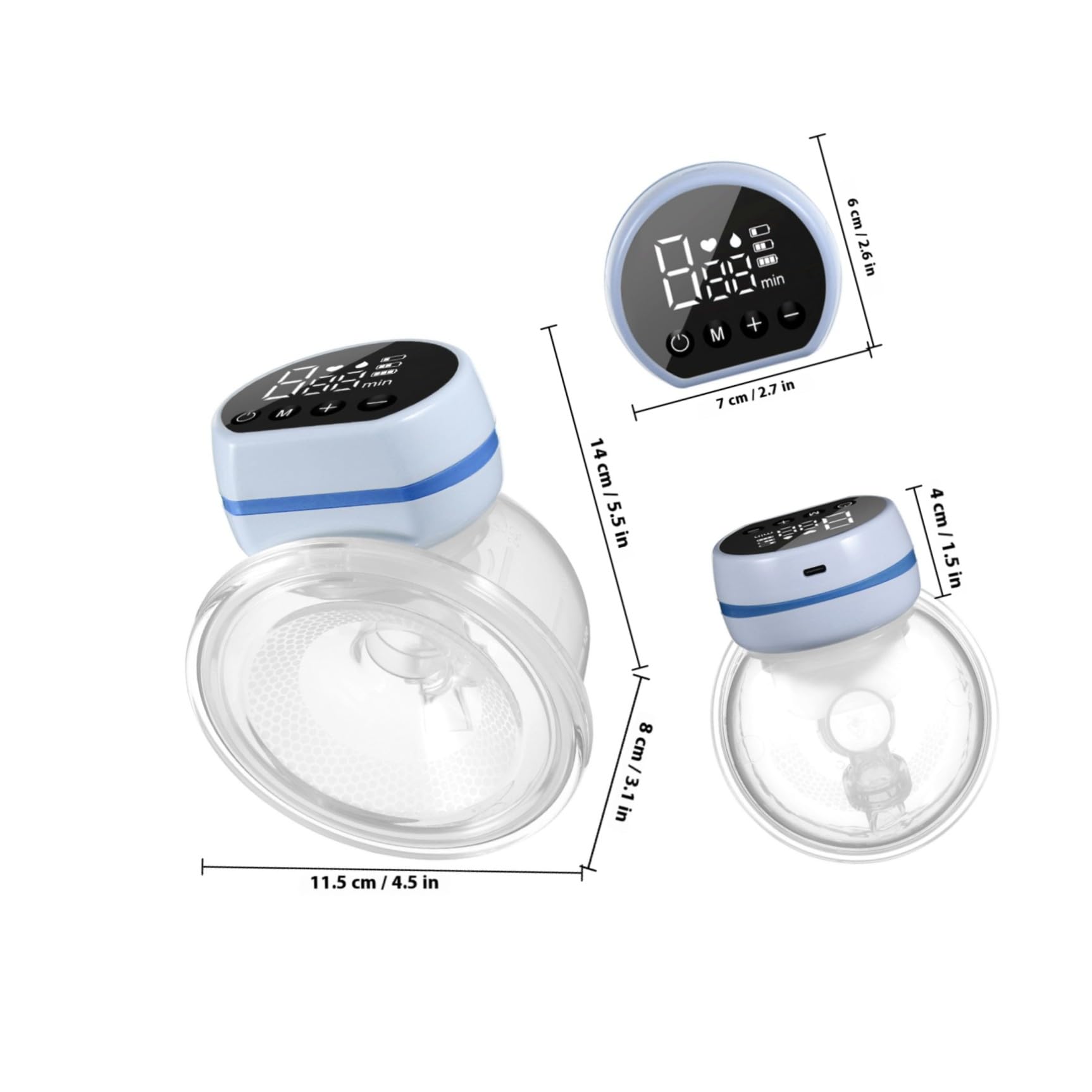 YARNOW tiralatte elettrico Tirala dispositivo di aspirazione elettrico silenzioso tiralatte automatico a libere tiralatte aspirante Gel di silice