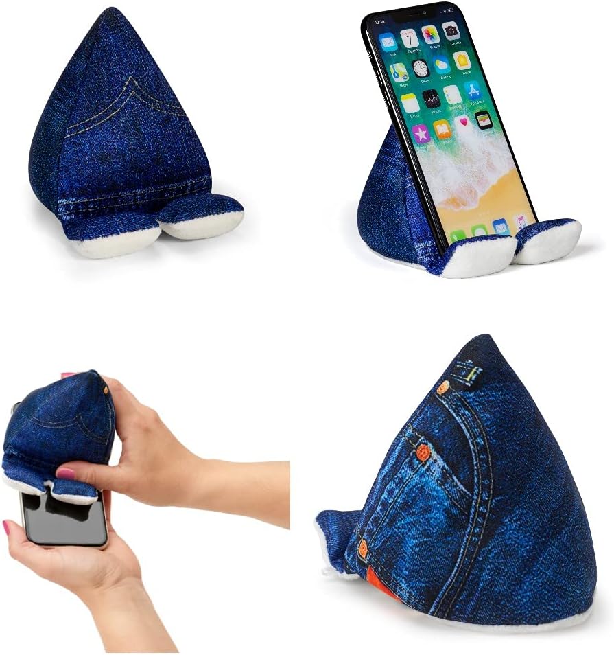 Gifts for Readers & Writers Mobile Phone Holder | 2 in 1 Phone Stand with Micro Fibre Wipe | Screen Cleaner | Phone Stand for Kids Children Adults | eReader/Kindle/Smartphone/Small Tablet Compatible
