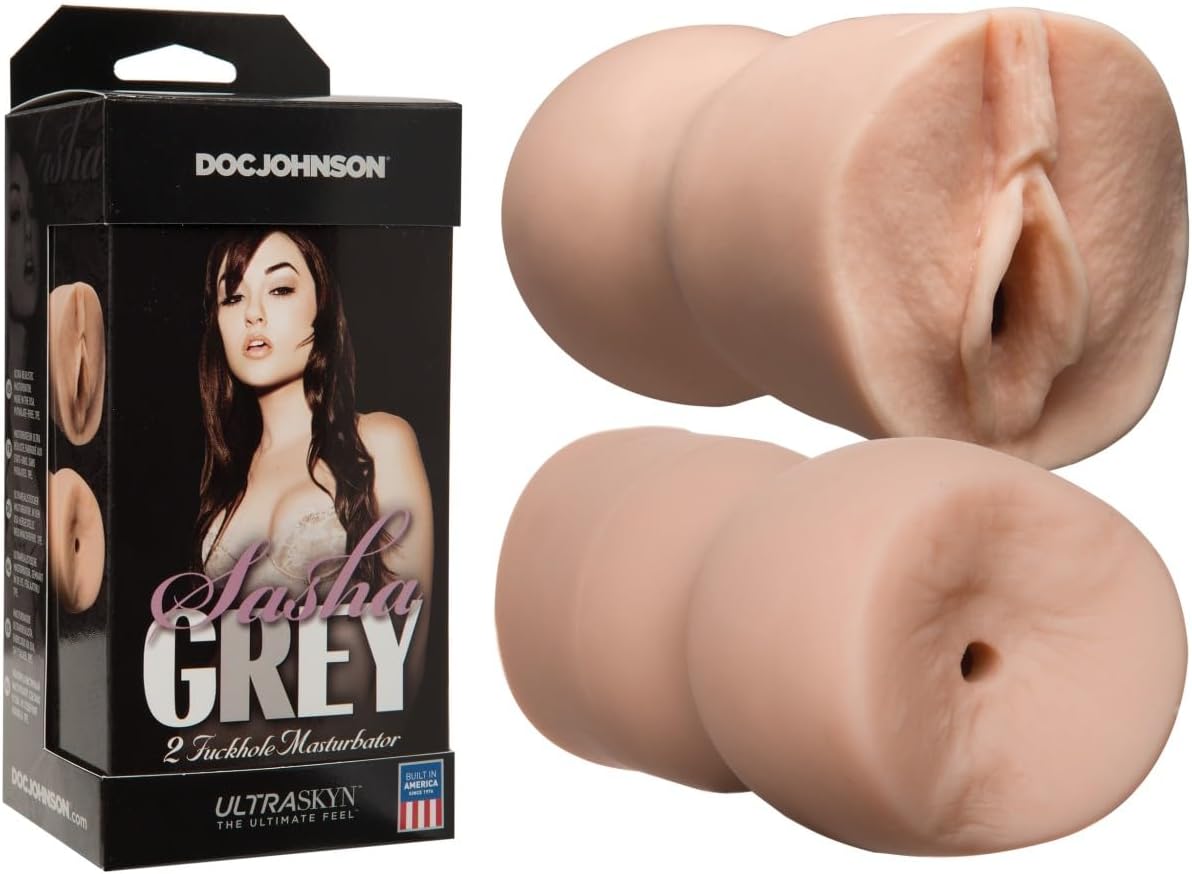 Doc Johnson Sasha Grey - ULTRASKYN - Deep Penetration Vibrating Pussy And Ass