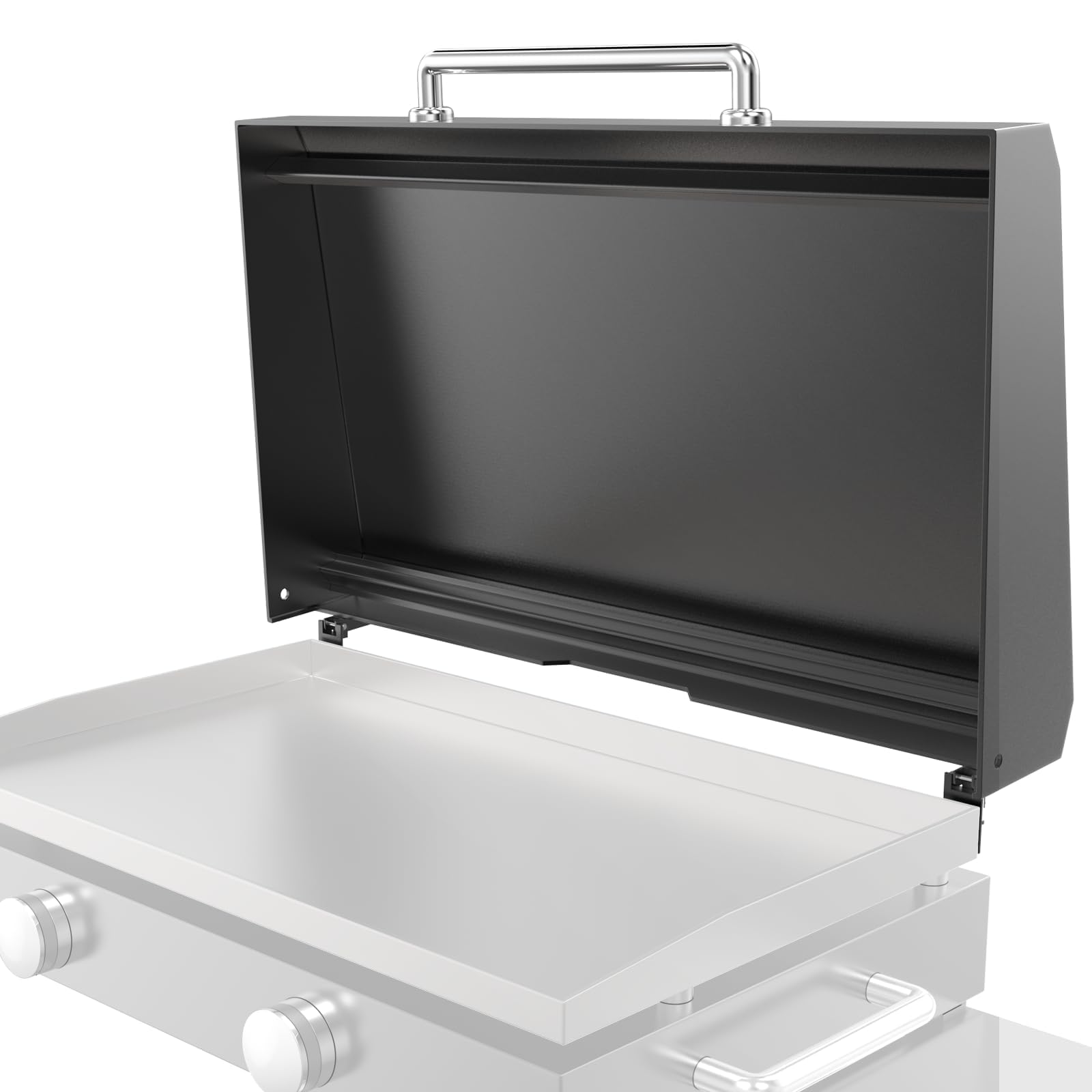 SafBbcue Hinged Lid for Blackstone Griddle 28 in for Blackstone 2206 1517 1853 1605 1803 1839 1856 1885 1924 Hard Cover Hood with Handle Also for Nexgrill and for Member Mark Grill