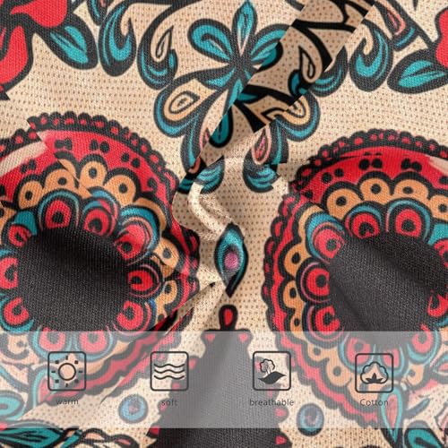 Red Rose Flowers Skull Toddler Underwear Custom 2t Cotton Little Girl Panties Aesthetic Kids Undies Briefs3