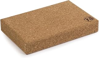 Yoga Studio Natural Cork (Eco-Friendly) Yoga Block Board (30.5cm x 20.5cm x 5cm) - Branded for Yoga and Pilates