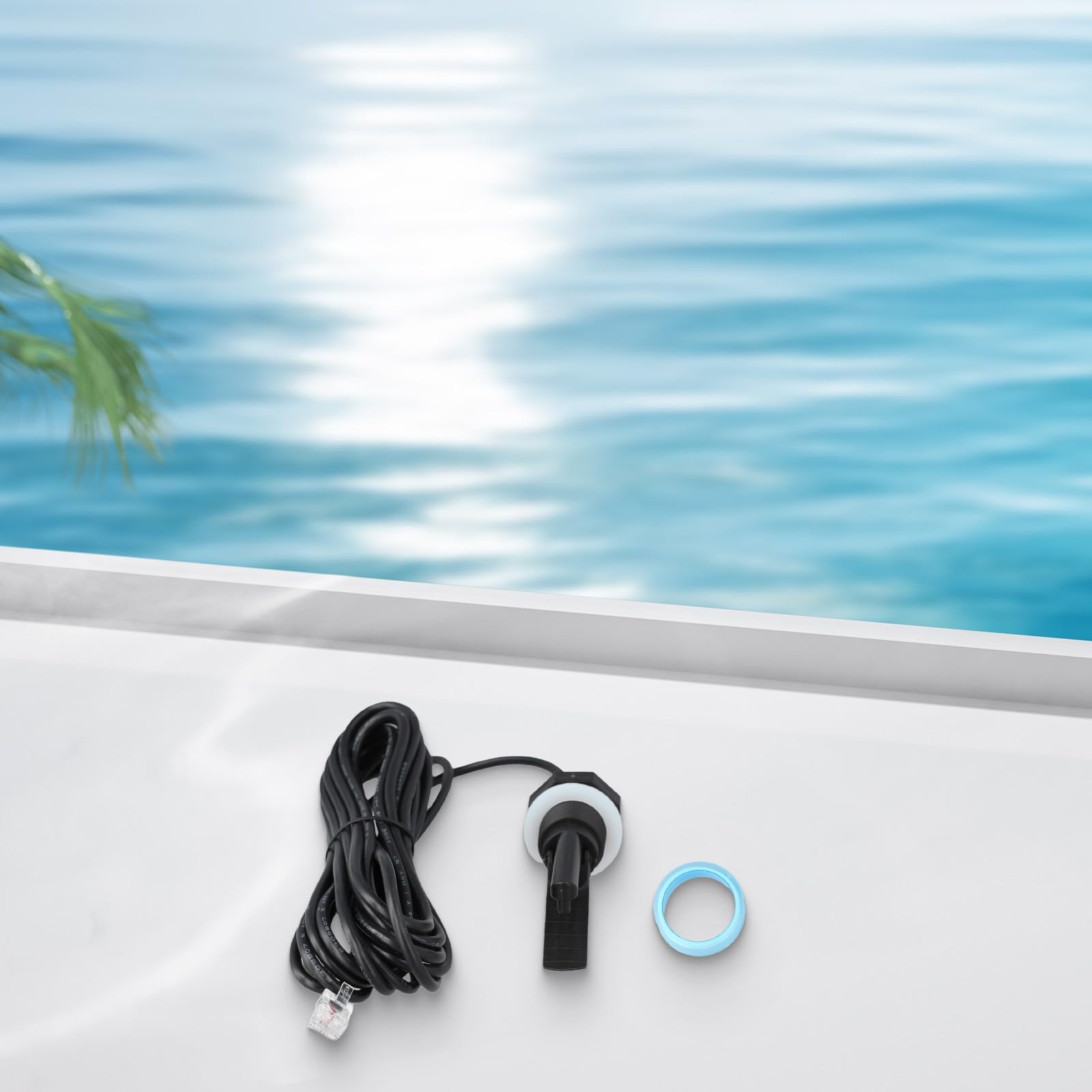 Commutateur de niveau d'eau et capteur de piscine pour traitement au sel avec câble de 5m