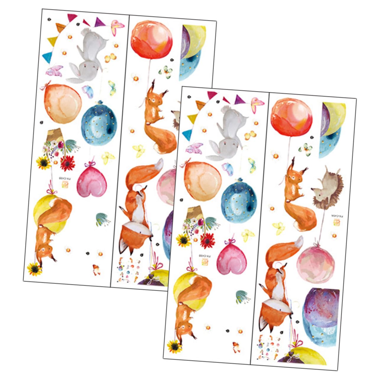 Lurrose 8 Set Di Adesivi Murali Per Camera Da Letto Adesivi Murali Per Cameretta Dei Adesivi Carini Adesivi Decorativi Estetici Per Pareti Per Per