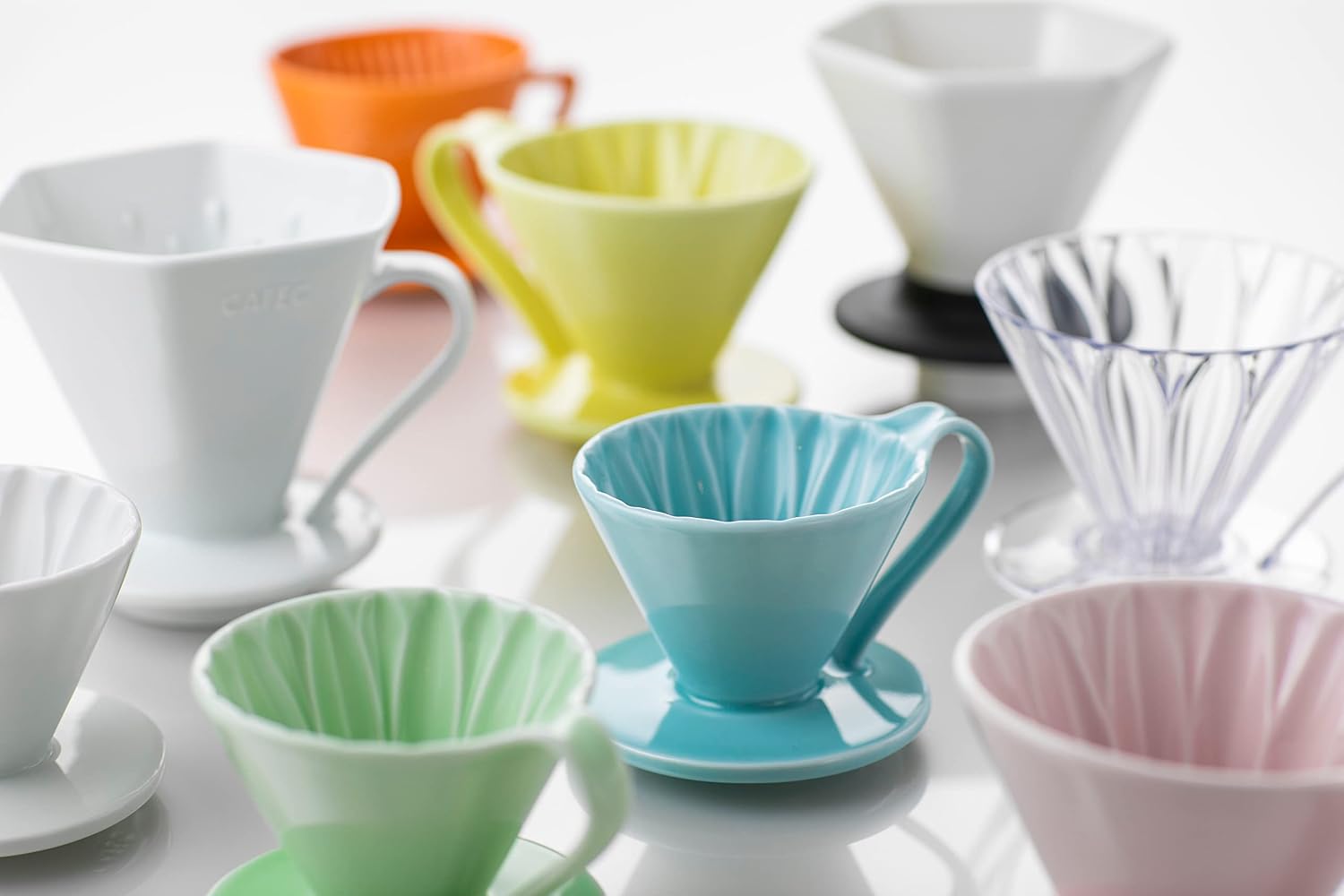 CAFEC Sanyo PFD-4 Flower Dripper, CUP 4 Clear