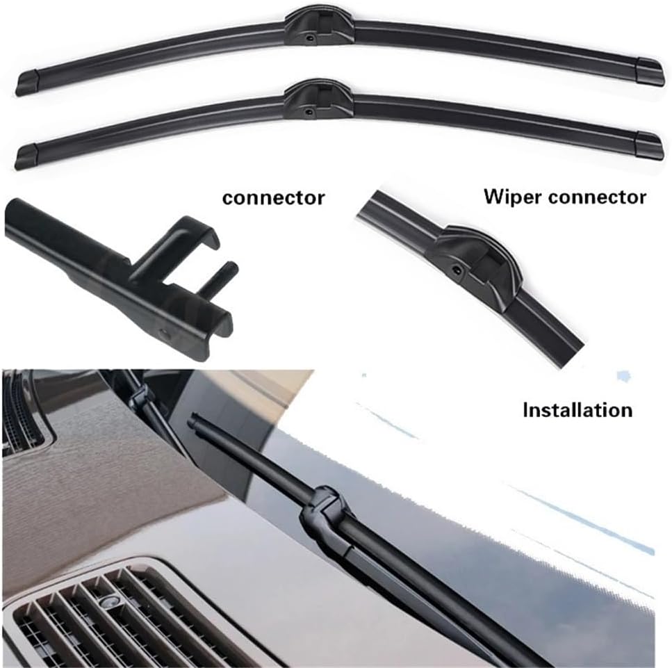 Wiper Front Wiper Blades Compatible with Mercedes-Benz GLK 280 300 350 200 220 320 X204 Windshield Windscreen Window 22"+19"