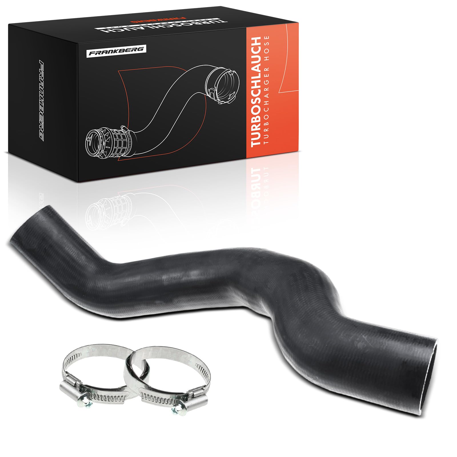 Frankberg Tubo flessibile dell'aria di sovralimentazione Compatibile con Cherokee KK 2.8 CRD 4x4 2008-2013 Replace# 55037958AA,55037958AB
