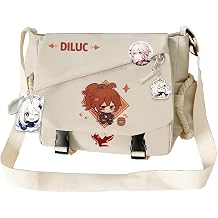 Game Handbag Sangonomiya Kokomi Crossbody Bag Single Shoulder Bag Adult Single Shoulder Backpack White Bag