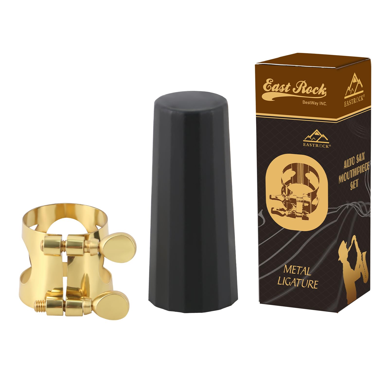 Amazon.com: EASTROCK Alto Saxophone Ligature Kit, Metal