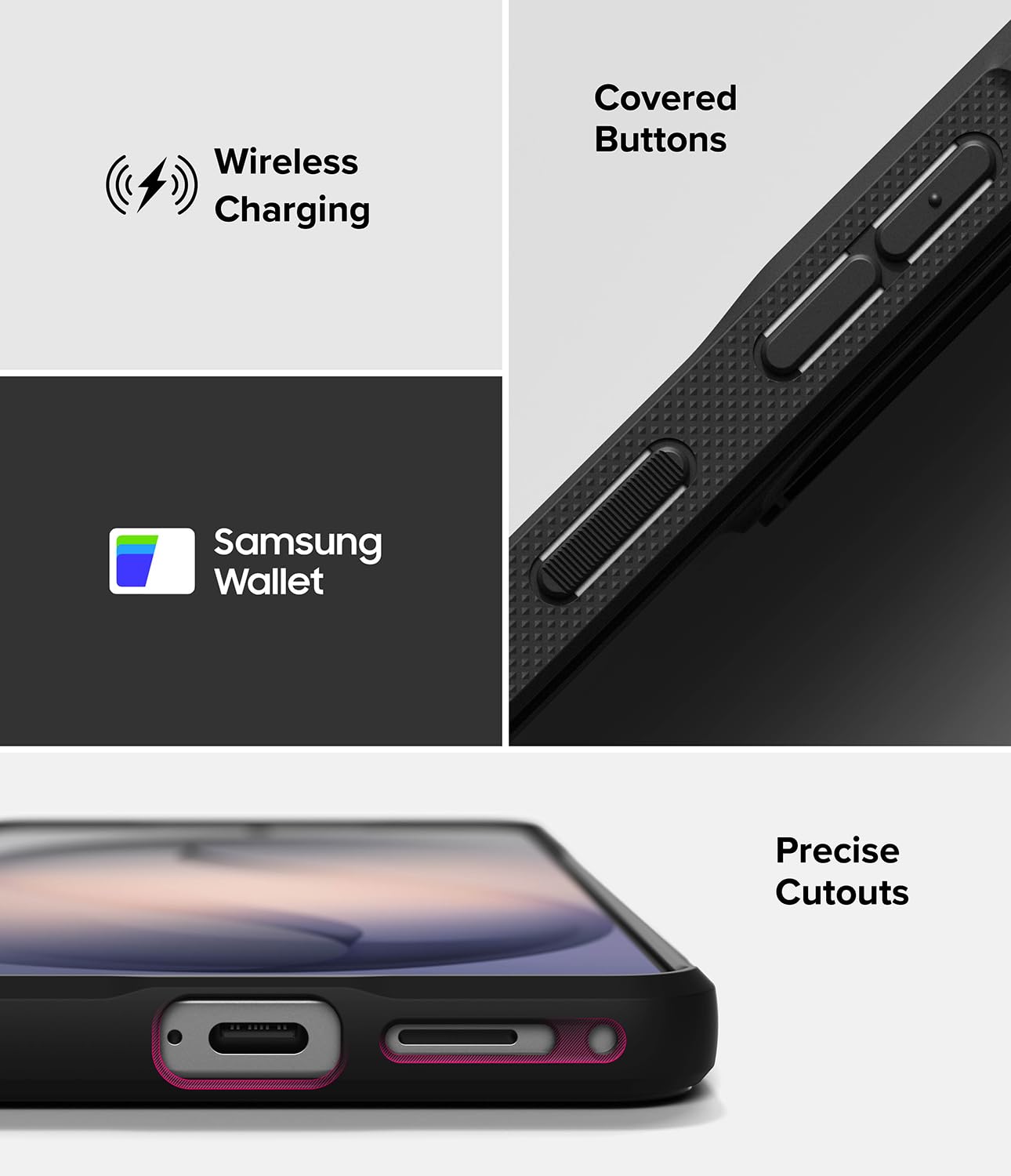 Ringke Onyx for Samsung Galaxy S26 Case Back Cover [Anti-Fingerprint Texture] Slim-Fit Lightweight Shockproof Protective with Non-Slip Side Grip - Black — Amazon image 9