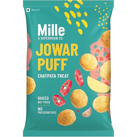 Mille Jowar Puffs Chatpata 35g
