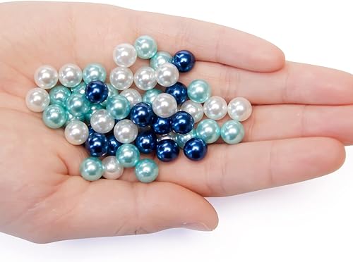 Miniatura 3 de Niziky 500 perlas de 0.236 pulgadas sin agujero, perlas sueltas de color oscuro sin agujeros, perlas redondas sin agujero, perlas para manualidades,