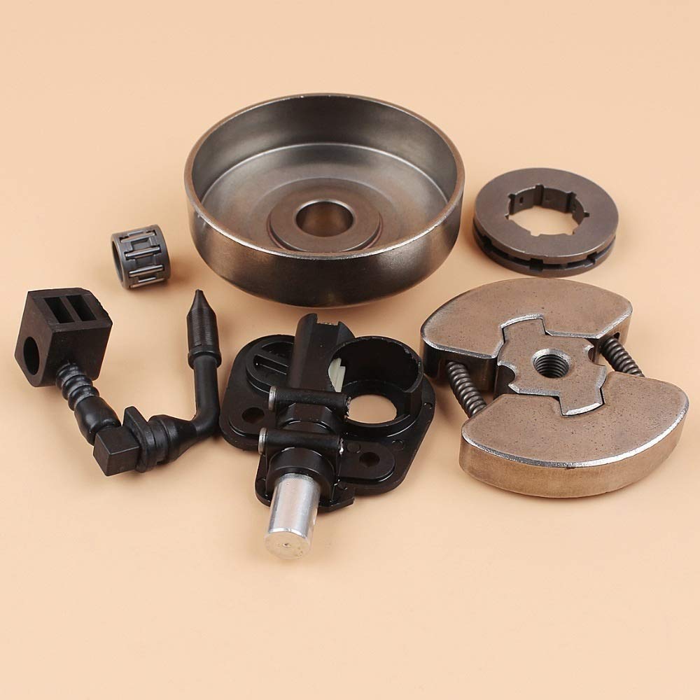 Motor de bomba de aceite de tambor de embrague de piñón de .325 "8T compatible con repuestos de motosierras Partner 350351