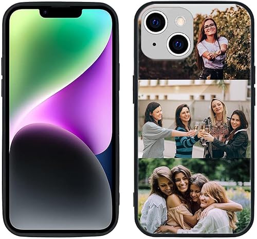 Miniatura 8 de GHS-TMP043 - Funda de teléfono personalizada para Apple iPhone 7 Plus 8 Plus, vidrio templado antiarañazos, a prueba de golpes, suave, funda de TPU