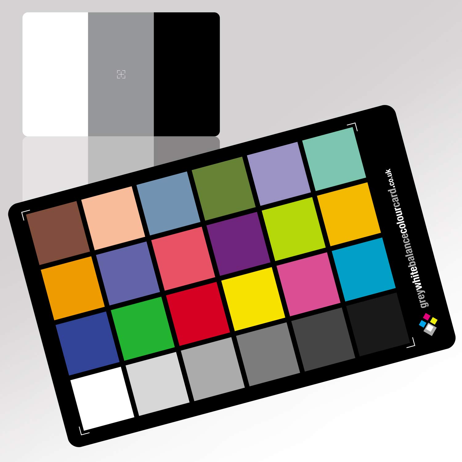 The 2 in 1 Grey White Balance Colour Card - The NEW Mid-size card