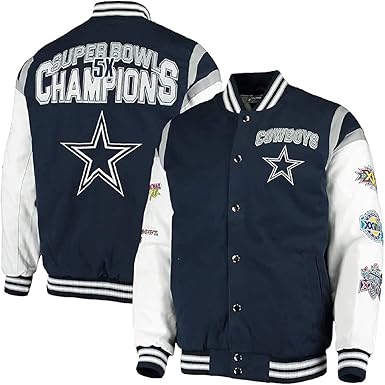 Dallas cowboys leather championship jacket Clearance
