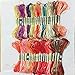 Zamtac 10/20/30/50/100/500 skeins Silk Embroider Embroidery Thread Silk Floss Handmade Embroidery Cross Stitch Threads - (Color: 30 Skeins)