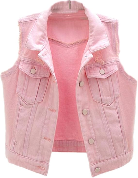 Sleeveless Women Denim Vest Coat Spring Autumn Slim Jeans Jacket Single