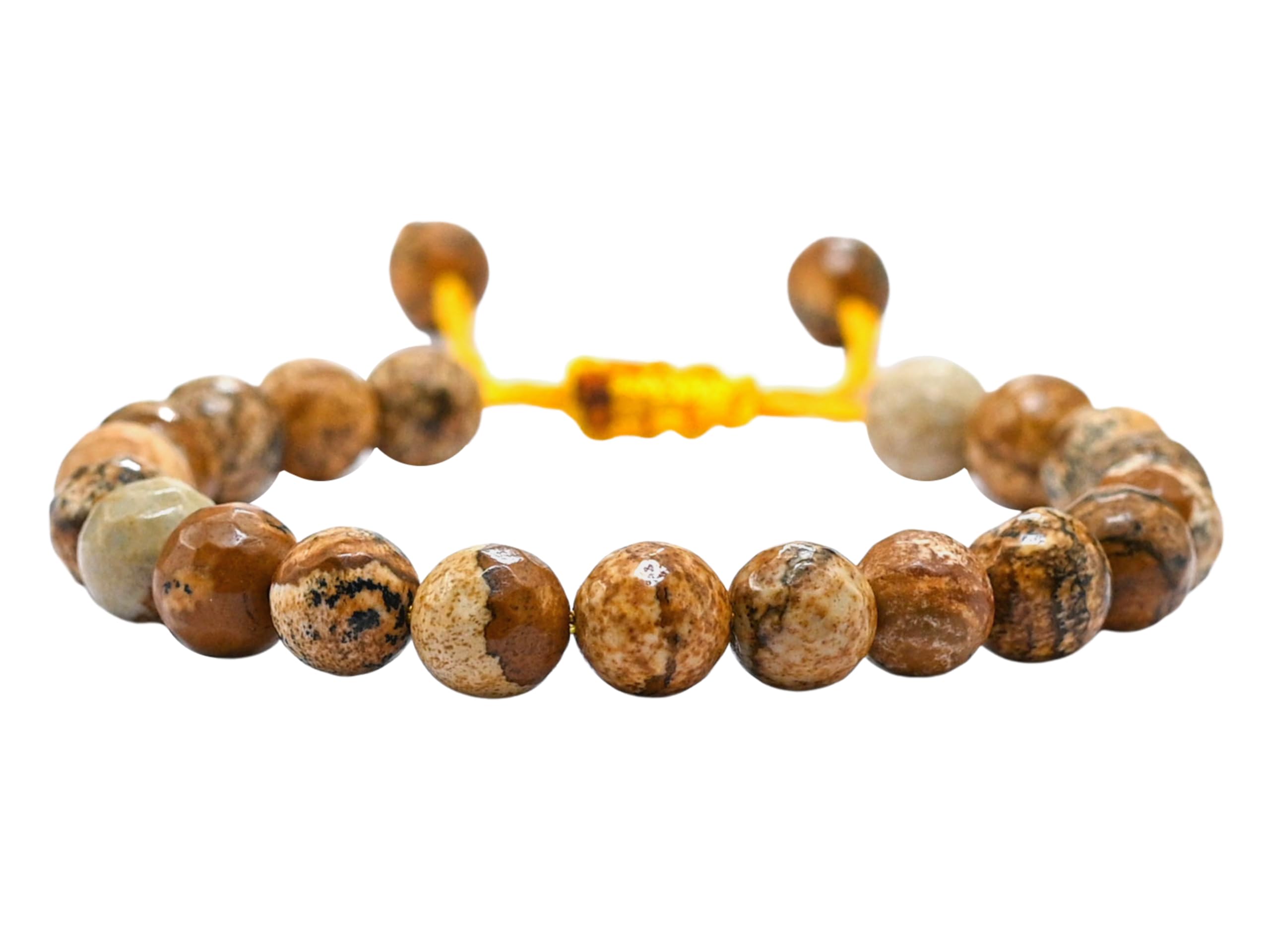 Crystal Heaven Picture Jasper Bracelet for Women Men with Healing Crystal and Reiki Stone - Beautiful Gemstone Faceted Beaded Bracelet for Balance, Harmony & Positive Energy (Adjustable) (B0CTKQ8VK4) Amazon Price History, Amazon Price Tracker