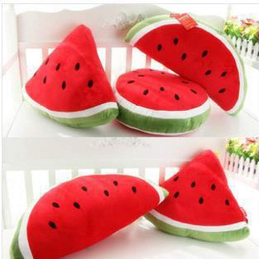 Amazon Co Jp ぬいぐるみ スイカ枕 フルーツ ドールクッション ソファクッション バレンタインデー 円型 三角 座布団 レッド 赤 ふわふわ 添い寝 デスク枕 インテリア チェアパッド 女の子 お誕生日 ベッド用 ホーム キッチン