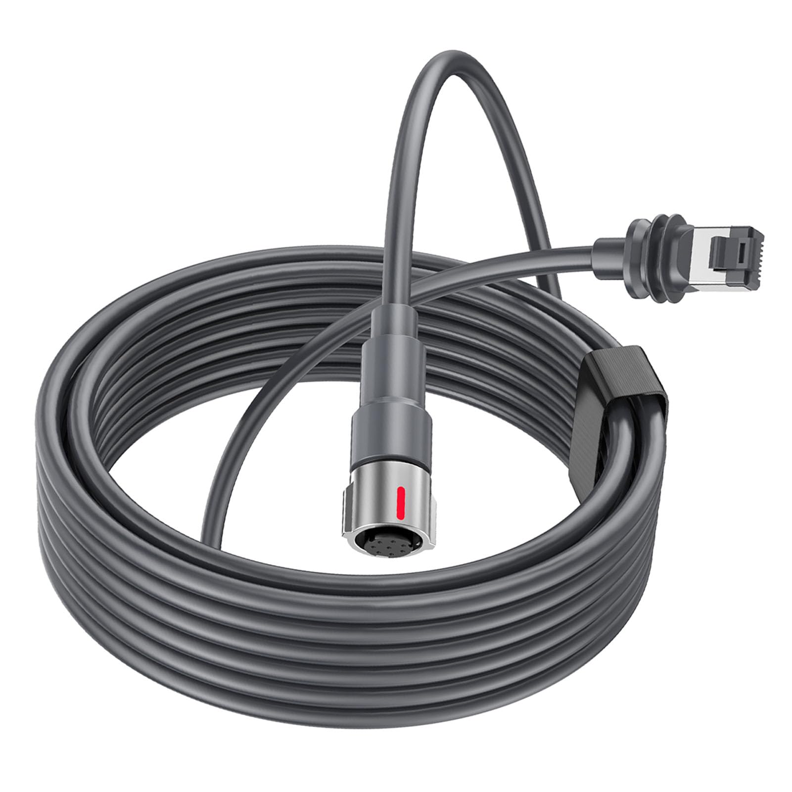 lyrlody Przedłużacz Ethernet, Gumowy Kabel Miedziany o Stopniu Ochrony IP68, długość 10 Stóp do Konfiguracji Anteny Gen 3 i źródła Zasilania