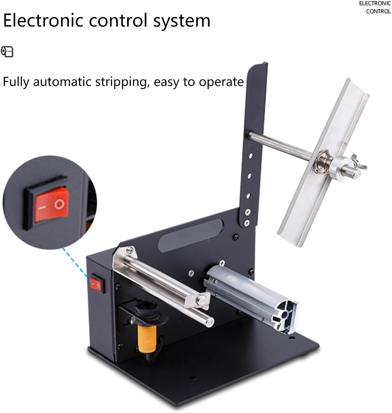 Automatic Label Dispenser,Automatic Label Dispenser for Multiple Rolls of Label and Tape, Label Length Adjustable Label Width 5-110mm