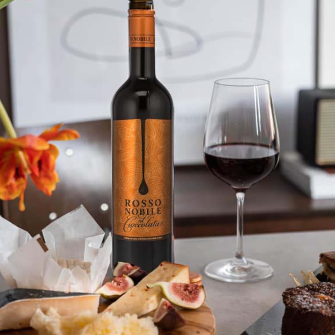 Rosso Nobile al Cioccolata | „Süßer Schokowein“ Weinpaket | 9x 750ml | Ideal für gemütliche Abende | Schokoladiger Rotwein | Exklusives Set