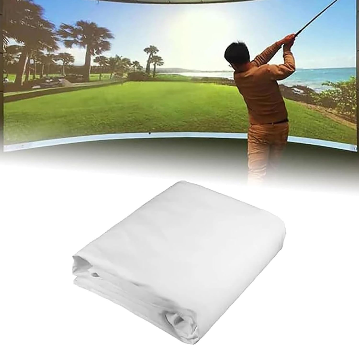 Écran de frappe de golf 3X1M lavable pour simulateur maison