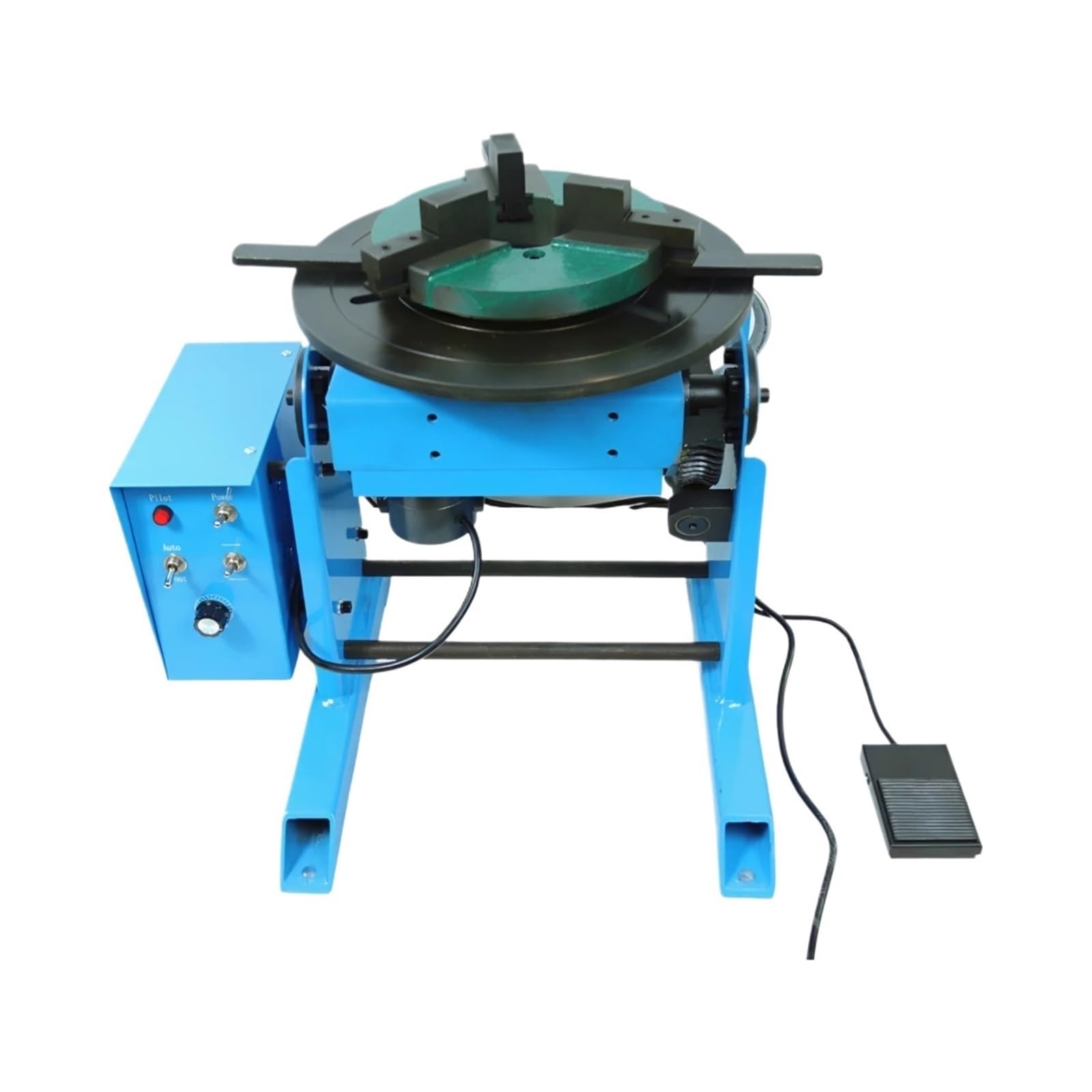 30kg Welding Positioners Table Turntable Tube Welder Weld Positioning Equipment with 3 Jaw Lathe Chuck Smooth Rotation