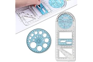 Multifunctional Geometric Graphic Design Tools Rulers