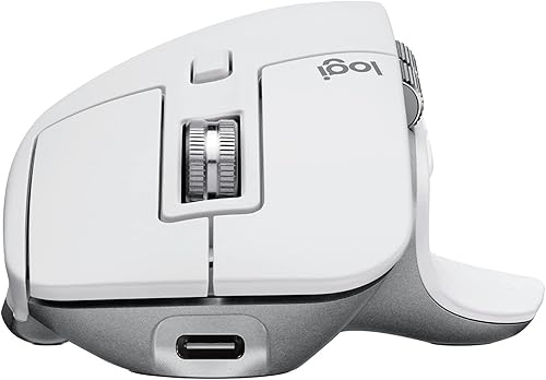 Miniatura 7 de Logitech MX Master 3S - Mouse inalámbrico para Mac Performance con desplazamiento ultrarrápido (gris pálido) paquete con 4 puertos USB 3.0 Hub (2