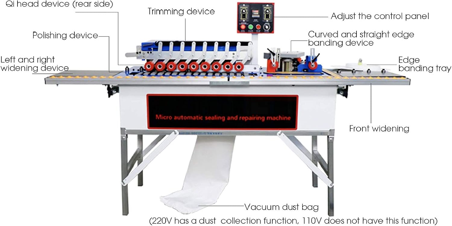 Automatic Woodworking Edge Bander Double Sided Gluing Trimming Machine Edge Banding Machine Trimming Polishing and Edge Banding Integrated Machine