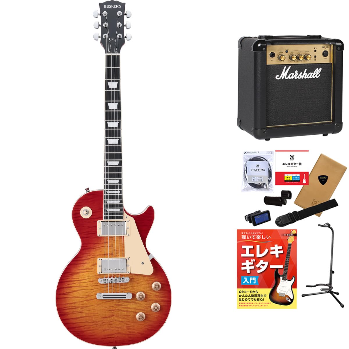 Amazon | BUSKER'S BLS-500 HCS エレキギター初心者12点セット