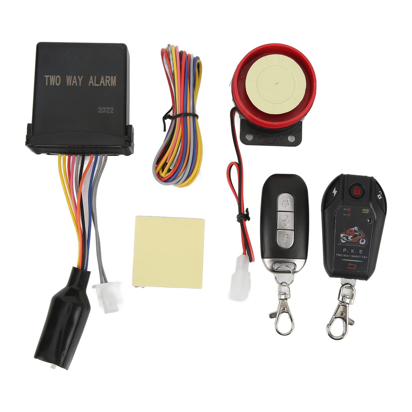 Kit Remote Start ATV, Yosoo Motorrad 2-Wege-Alarmsystem Anti-Hijacking Remote Engine Start Kit PKE Entry Auto Lock Unlock für Scooter ATV
