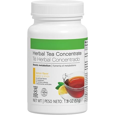 Herbalife Original Te De Herbalife Lemon Flavor Concentrate 1.8 Oz