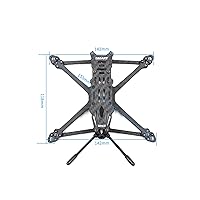 Vista 6 de GEP-ST35 - Kits de marco FPV de fibra de carbono de 6.102 in y 3.5 pulgadas, reemplazo de brazo de 0.157 in para SMART35 SMART35 HD FPV Freestyle