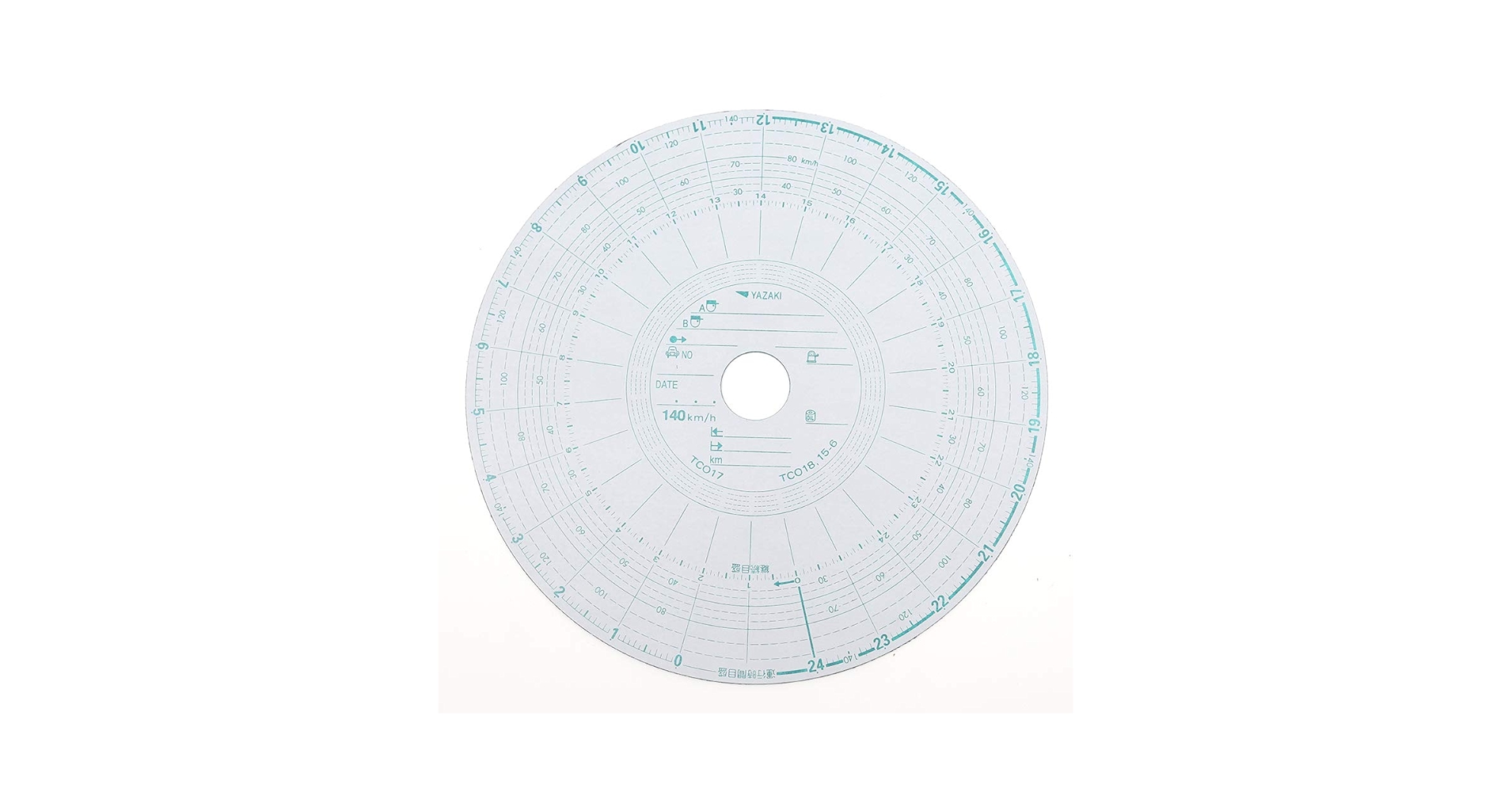 Amazon.co.jp: 矢崎総業 大型タコグラフ用チャート紙（赤箱） S7用100