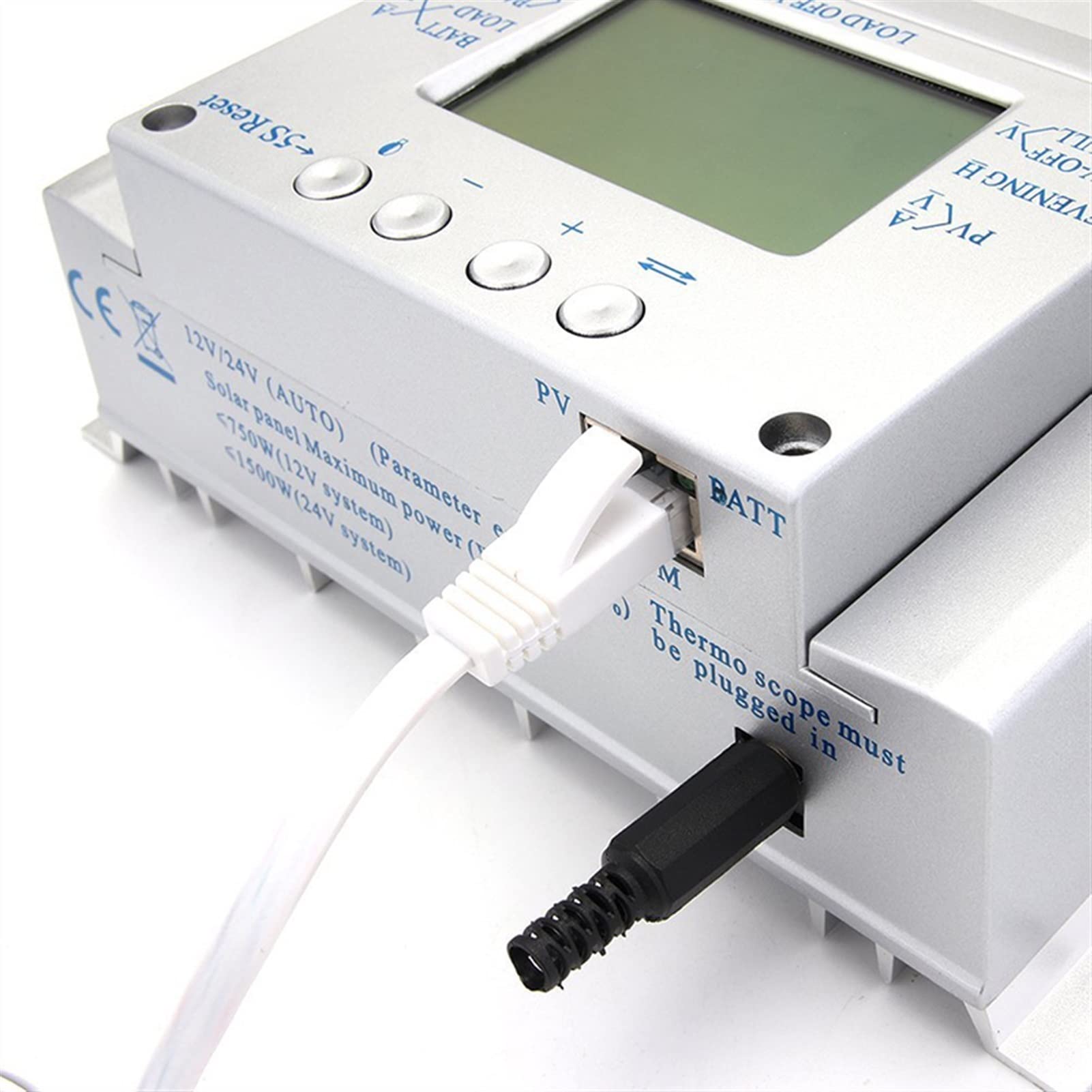 Inwerter Solarny, Solar kontroler ładowania 60A 2M LCD 12V 24V Car Charger Regulator Podwójny 5 V USB. wyjście falownika