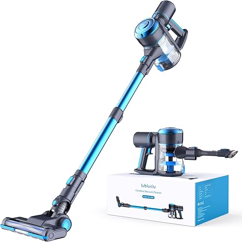 Lubluelu Aspiradora inalámbrica aspiradora ligera 6 en 1 con batería desmontable de 40 minutos de tiempo de funcionamiento potente aspiradora para