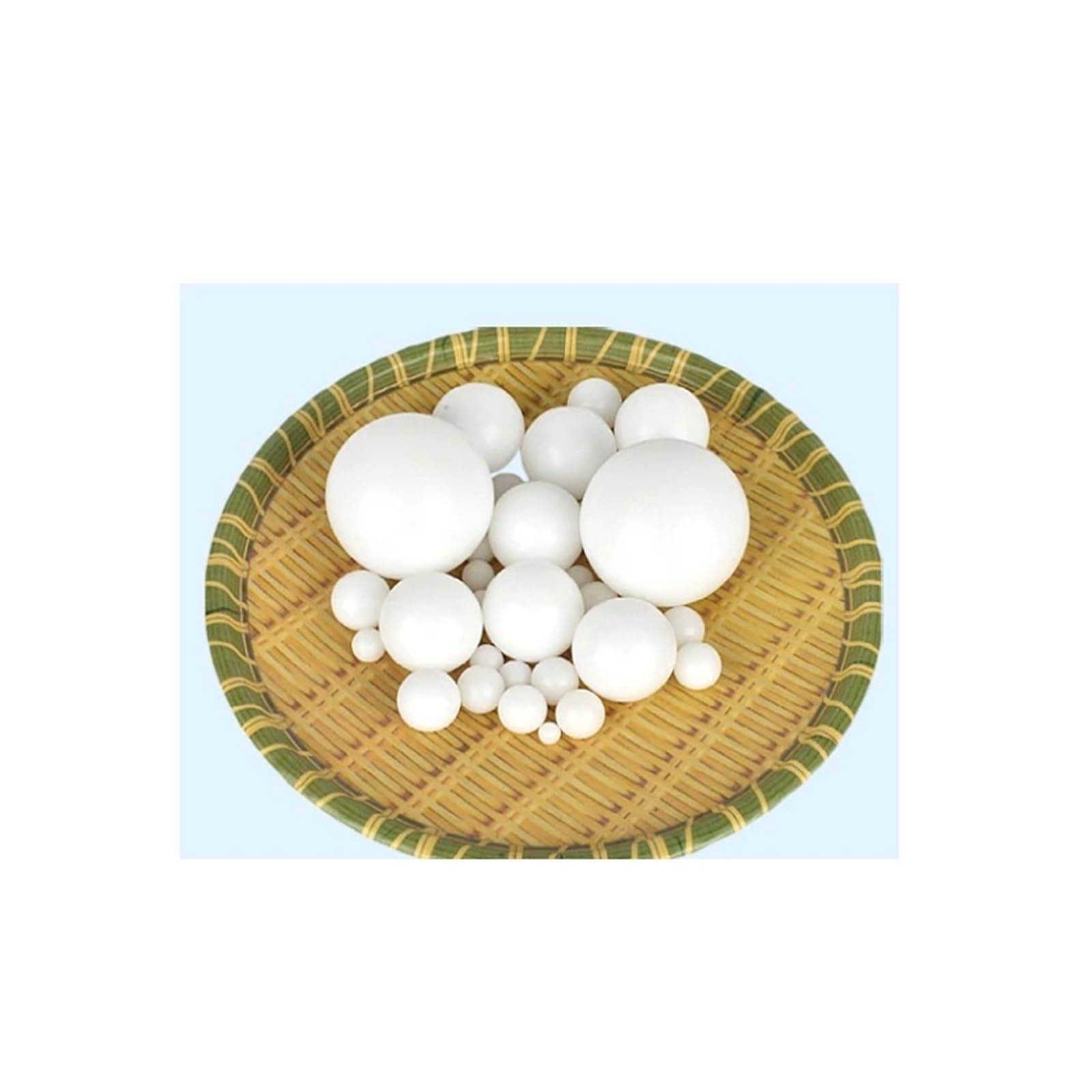 ZHGUIMING Palline di plastica PTFE Perle di plastica solida PTFE 2/4/8/10/18/25mm resistenti ad alte e basse temperature(5Pcs,12mm)