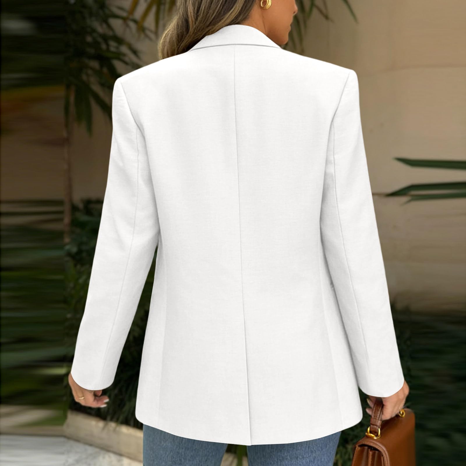 Blazer Damen Sportlich Anzug Jacke Mit Knöpfen Wintermantel Einfarbig