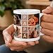 Imagen de Cristal Plaque Taza Cerámica Personalizada para Papá Collage con 4 Fotos y Mensaje